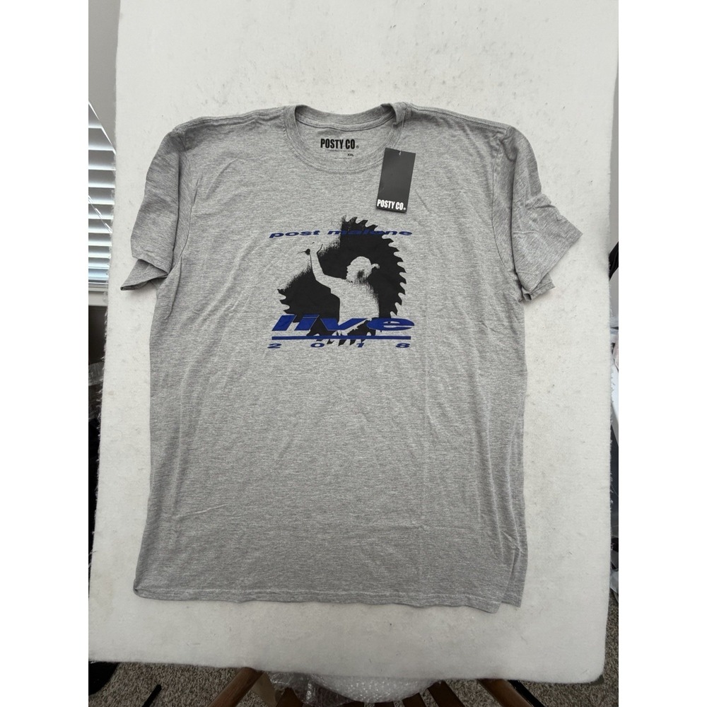 Post Malone Posty‎ Co Beerbongs and Bentleys Live 2018 Tour T Shirt Size 2XL NEW